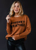 Brown Whiskey Weather Sweater-Blue Hand Home