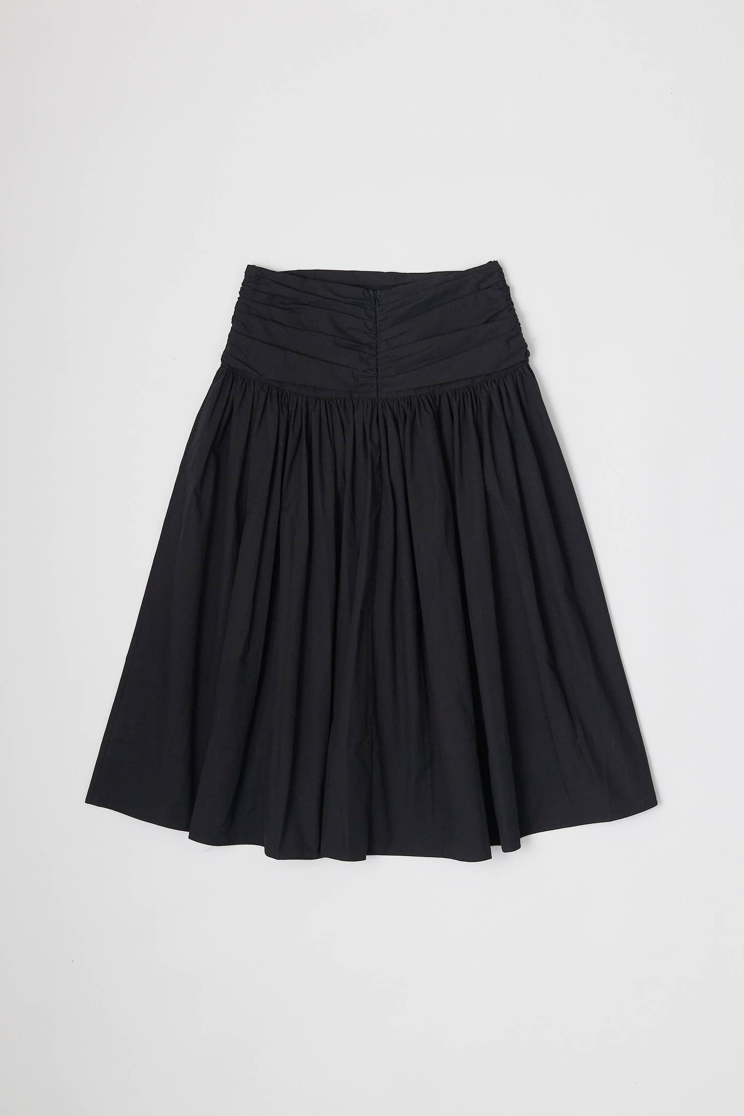 The Mariana Skirt | Full Volume Skirt with Wrap Waist Detail-Blue Hand Home