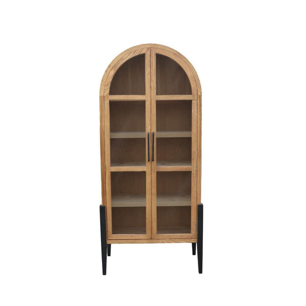Billy Tall Cabinet - Oak / Iron-Blue Hand Home