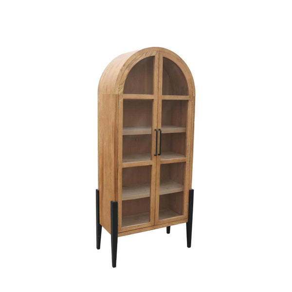 Billy Tall Cabinet - Oak / Iron-Blue Hand Home