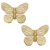 Gold Butterfly Stud Earrings-Blue Hand Home