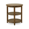 Luna Round 3 Tier Side Table In Straw Wash-Blue Hand Home