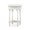 Montego Side Table In White Harvest w/ Rattan Natural Shelf-Blue Hand Home