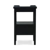 Eton 2 Drawer Side Table w/ Pull Out Shelf In Batavia Black-Blue Hand Home