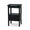 Eton 2 Drawer Side Table w/ Pull Out Shelf In Batavia Black-Blue Hand Home