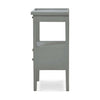 Eton 2 Drawer Side Table w/ Pull Out Shelf In Grey Charleston-Blue Hand Home