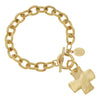 Cross Toggle Bracelet-Blue Hand Home