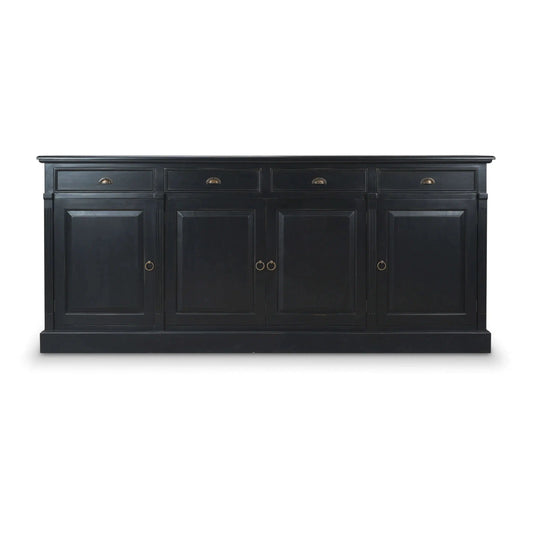 Hudson 4 Door Sideboard In Batavia Black-Blue Hand Home