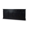 Hudson 4 Door Sideboard In Batavia Black-Blue Hand Home