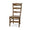 Peg & Dowel Ladder Back w/ Wood Seat In Straw Wash-Blue Hand Home