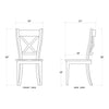 Summerset Chair w/ Wood Seat In Grey Charleston-Blue Hand Home