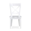 Summerset Chair w/ Wood Seat In Architectural White-Blue Hand Home