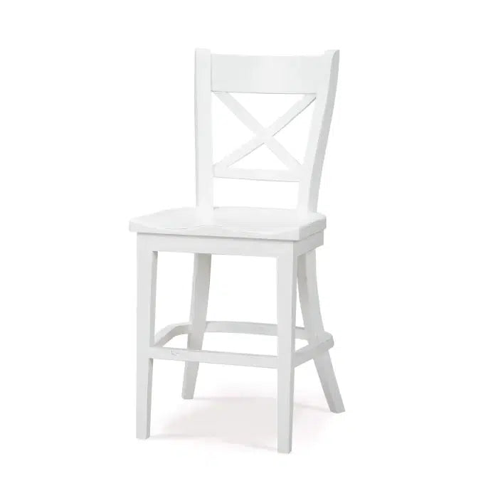 Summerset Counter Stool In Architectural White-Blue Hand Home