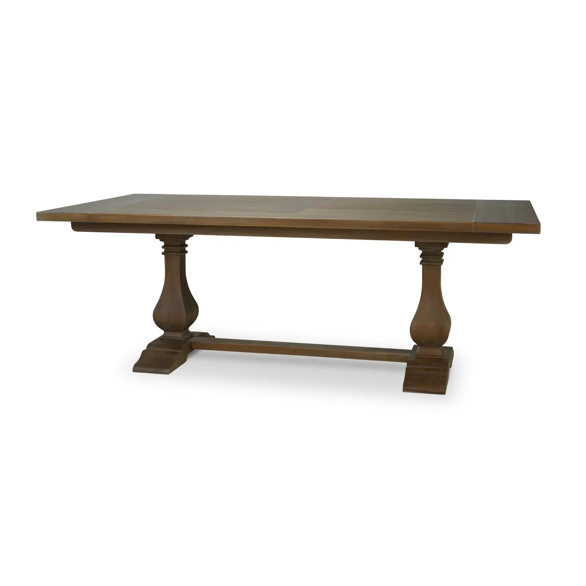 Trestle Dining Table 84'' In Straw Wash-Blue Hand Home