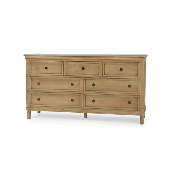 Hayward 7 Drawer Dresser In Fruitwood-Blue Hand Home