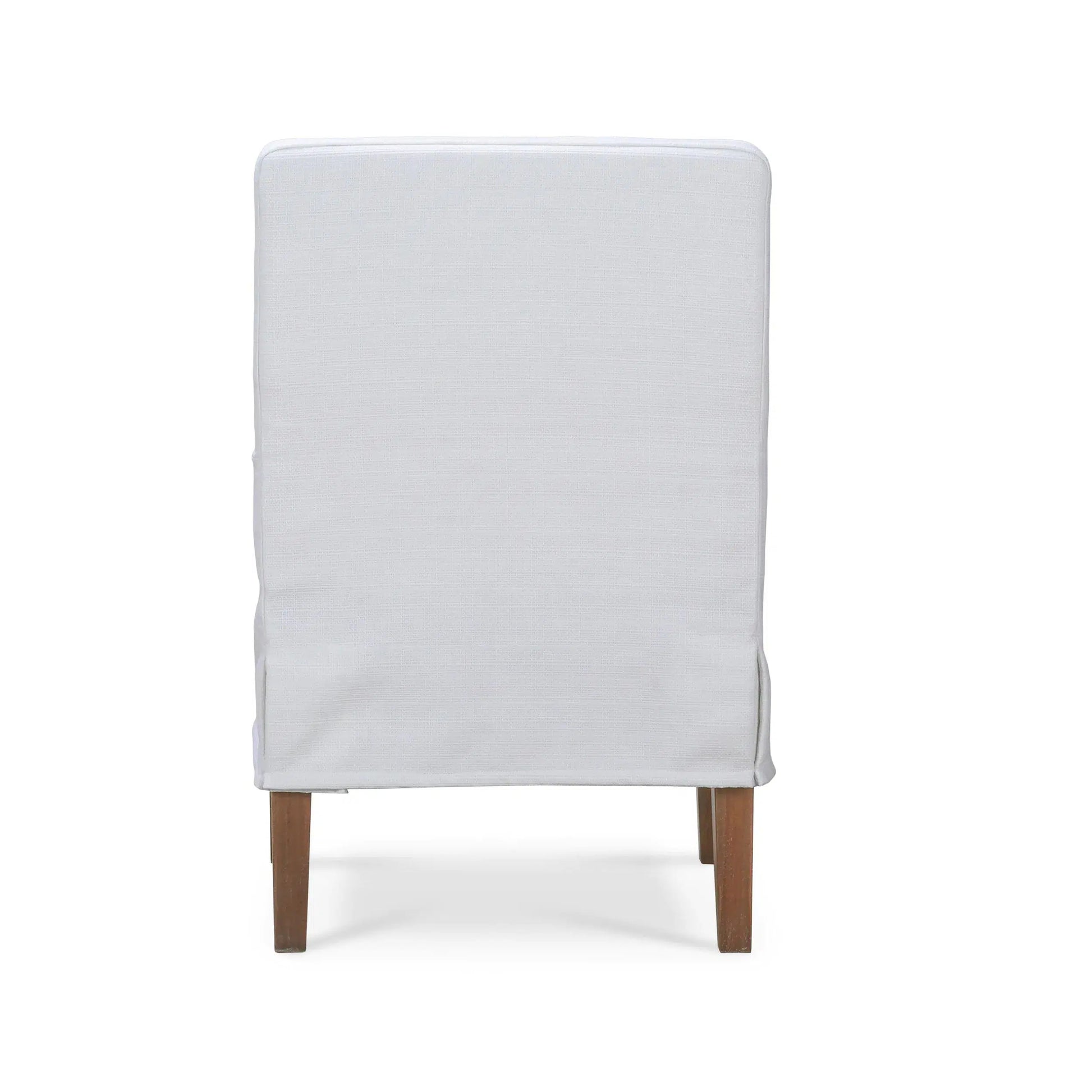 Bilboa Slipcovered Side Dining Chair In Straw Wash w/ Arctic White - In Store-Blue Hand Home