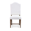 Lorient Dining Chair In Straw Wash w/ Arctic White Performance Fabric-Blue Hand Home