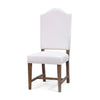 Lorient Dining Chair In Straw Wash w/ Arctic White Performance Fabric-Blue Hand Home