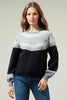 Lacey Way Round Neck Fair-Isle Sweater-Blue Hand Home