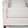 St. James Slipcovered Chair In Arctic White Performance Fabric-Blue Hand Home