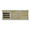 Kraton Buffet w/ Wine Rack In Fruitwood-Blue Hand Home