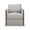 Normandy Swivel Chair In Boucle Sand Performance Fabric-Blue Hand Home