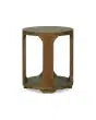 Corte End Table In Straw Wash-Blue Hand Home