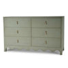 Chloe 6 Drawer Dresser in Vintage Fennel Green-Blue Hand Home