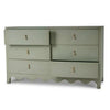 Chloe 6 Drawer Dresser in Vintage Fennel Green-Blue Hand Home