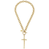 Tall Cross Toggle Necklace-Blue Hand Home