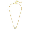 Handcast Gold Dainty Chain and Genuine Freshwater Pearl Cluster Necklace-Blue Hand Home