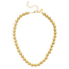 Gold 10MM Bead 15" necklace-Blue Hand Home