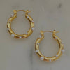 Pearls Gold Plated Earrings - waterproof-Blue Hand Home