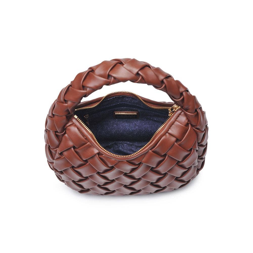 Noreen Woven Clutch-Blue Hand Home