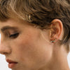 Baguette Crystal Stud Earrings-Blue Hand Home