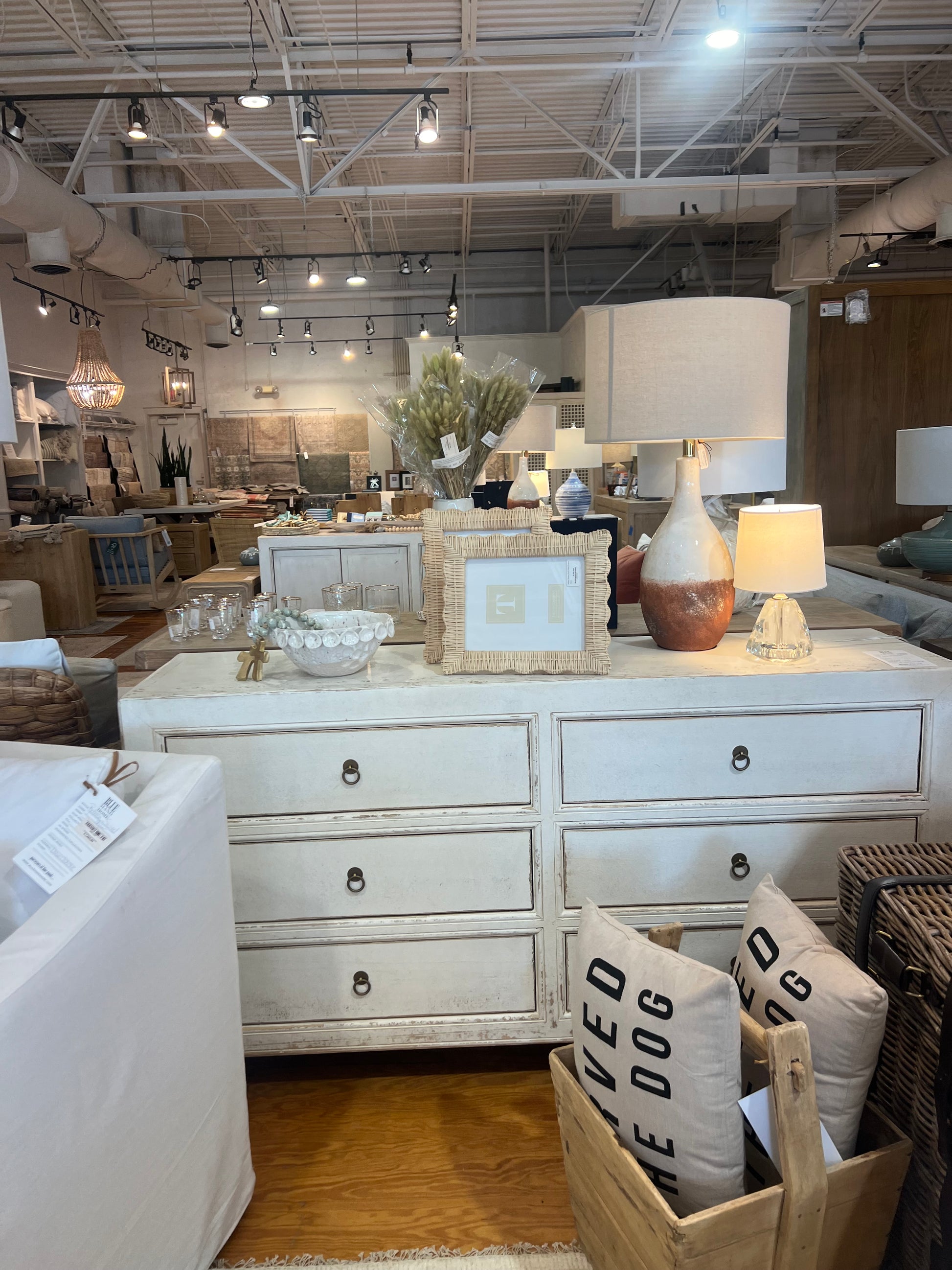 six drawer chest-Blue Hand Home