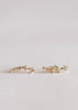 Crawler - Champagne CZ - Gold Earrings-Blue Hand Home