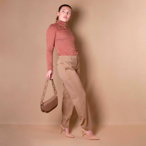 Inez Taupe Recycled Vegan Shoulder Bag Pre-Order 9/30-Blue Hand Home