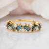 London Blue Topaz & Opal Fire on Ice Ring-Blue Hand Home