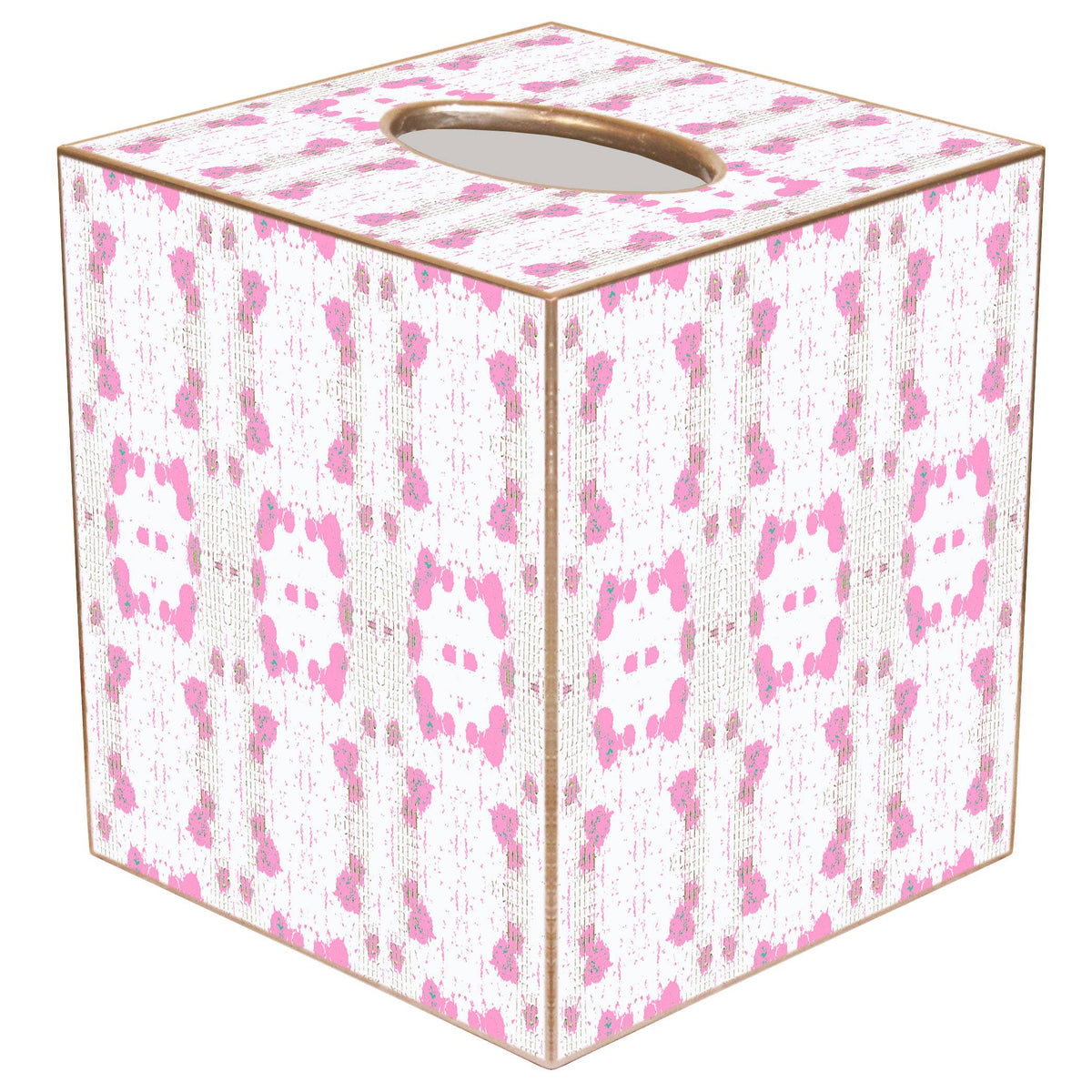 Pink Cheetah Laura Park Handmade Tissue Box Cover-Blue Hand Home