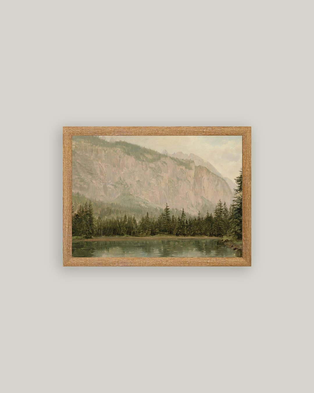 Mountain Pine Framed Antique Art-Blue Hand Home