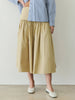 The Mariana Skirt | Full Volume Skirt with Wrap Waist Detail-Blue Hand Home