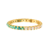 Indecisive Opal & Amazonite Eternity Band Ring-Blue Hand Home