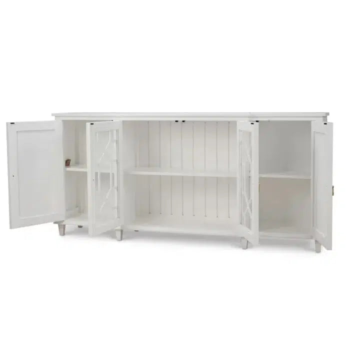 Grosvenor Credenza in True White Paint-Blue Hand Home