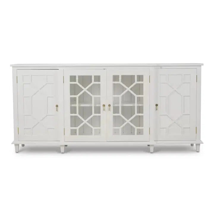 Grosvenor Credenza in True White Paint-Blue Hand Home