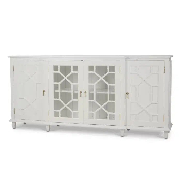 Grosvenor Credenza in True White Paint-Blue Hand Home