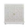 Grosvenor Small Cabinet in True White-Blue Hand Home