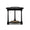 Clover End Table in Batavia Black w/ Natural Rattan-Blue Hand Home