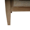 Belgravia Bedside Table in Sandbar w/ White Inset Rattan-Blue Hand Home