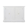 Surrey Narrow Sideboard in True White-Blue Hand Home